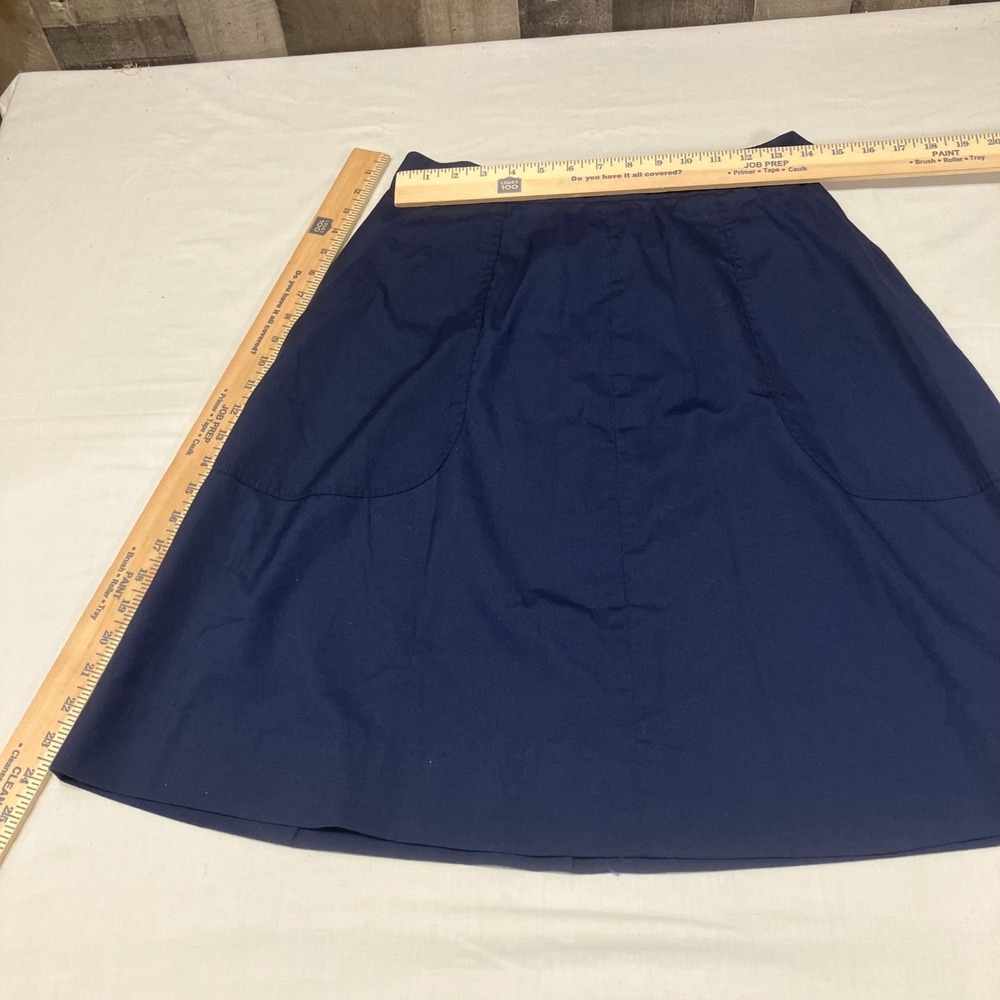 Vintage Boy Scouts America Den Mothers Uniform Skirt Navy Blue A-Line 27" Waist - Picture 6 of 6